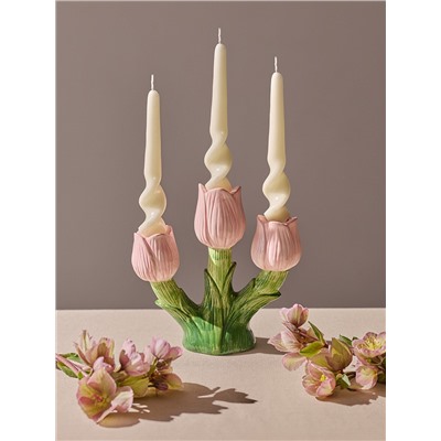 Подсвечник Floret для трех свечей из коллекции Blossom, 20 см
