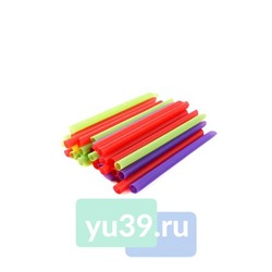 Трубочки цветные, прямые d=12мм, l=210мм, 1/125