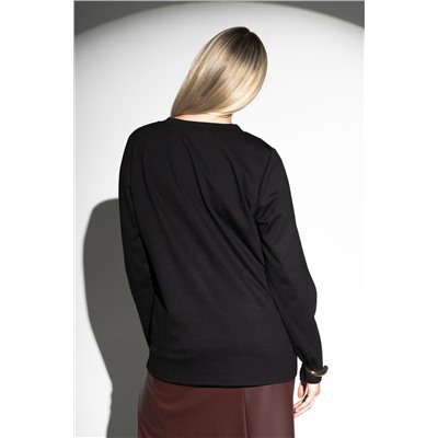 Лонгслив с V- образным вырезом