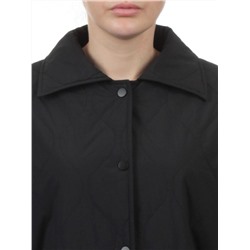 H24-213 BLACK Куртка демисезонная женская (100 гр. синтепон)