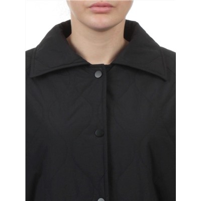 H24-213 BLACK Куртка демисезонная женская (100 гр. синтепон)
