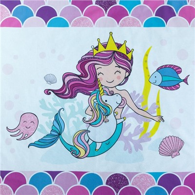 Постельное бельё «Этель» 1.5 сп Really mermaid 143*215 см, 150*214 см, 50*70 см -1 шт,100% хл, бязь