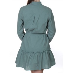 806 Платье хлопковое с рюшами Fashion