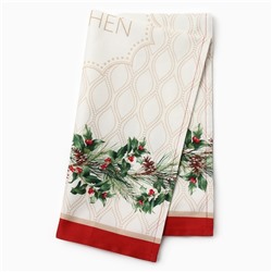 Полотенце Этель "Christmas wreath" 40х73 см, 100% хлопок, саржа 190 г/м2