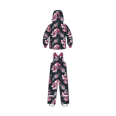 Комплект зимний для девочки: куртка, полукомбинезон