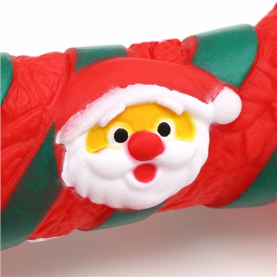 Игрушка для собак пищащая "Новогодняя кость", виниловая, 18 х 5,6 х 4 см