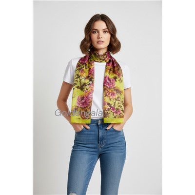 Шарф шифоновый с цветочным принтом Арт 0981/12