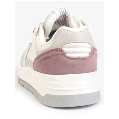05-P232-3 GRAY/PINK Кроссовки женские (натуральная замша, искусственная кожа)
