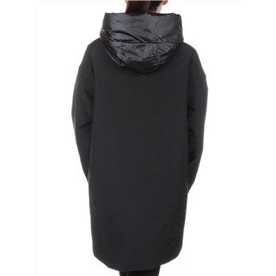 260 BLACK Пальто женское свободного кроя Visdeer