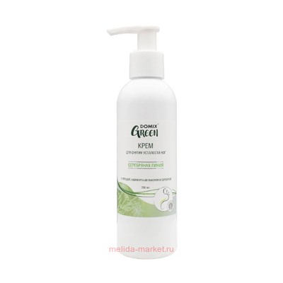 Domix Green Крем для снятия усталости ног и отечности с чередой и камфорным маслом и наносеребром 200мл