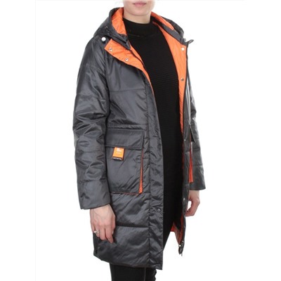 8188 DK. GRAY Пальто демисезонное женское Cloud Lag Cat (100 гр. синтепон)