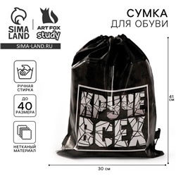 Мешок для обуви «Круче всех» непромокаемое полотно 41×30 см