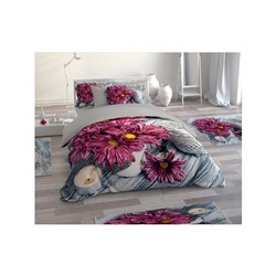 3Д Постельное Белье (2 сп. ЕВРО) 3D DIGITAL %100 COTTON - Le Jardin D'OR