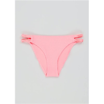 Shirred Multi Strap Bikini Bottoms