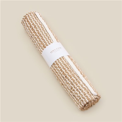 Ковер SL Home 70*140см, 40%хлопок/ 60% джут, 2000 гр/м2