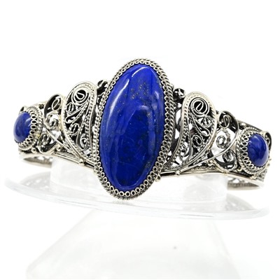 Браслет лазурит, 19 см.