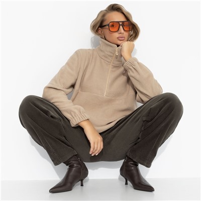 Свитшот флисовый, Игра на опережение (бежевый)