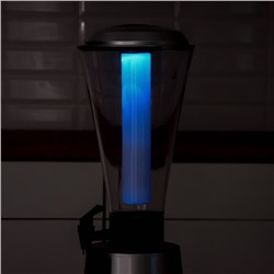 Башня пивная «Металлик», 3 л, колба с подсветкой, 2 батарейки CR=2032, серебристая