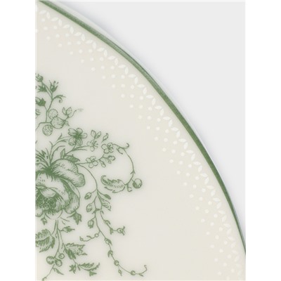 Тарелка WY Emerald Essence, d=26.5 см, фарфор, белая