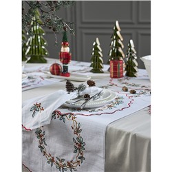 Дорожка на стол Festive wreath из коллекции New Year Essential, 45х150 см