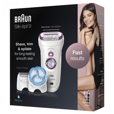 Braun Epilierer quot;Silk-epil 9-735quot; Purple  Эпилятор "Силк-эпиль 9-735" Фиолетовый