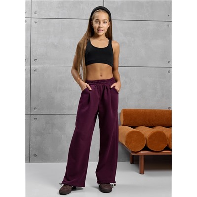 Брюки "Диагональ" Бордо  Детский