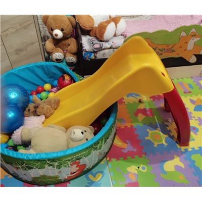 Игровая горка KIDS Дельфин 307
                        желтый / красный