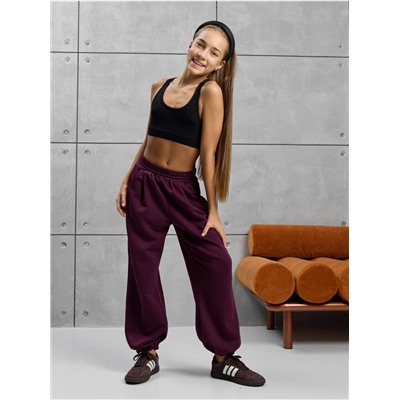 Брюки "Диагональ" Бордо  Детский