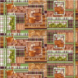 Вафельное полотно набивное / С легким паром 1