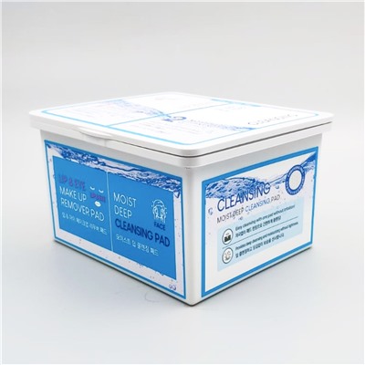 MeLoSo Набор пэдов для удаления макияжа и очищения лица / 2 in 1 Dual Pad, 80 шт. x 2