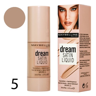 Тональный крем Maybelline Dream Satin Liquid SPF / FPS 15 № 5 30 ml