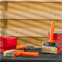 Кисть-ракля, 30х100 мм, натуральная щетина, пластмассовый корпус, пластмассовая ручка Sparta