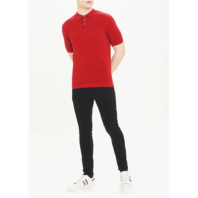 Short Sleeve Knitted Polo Shirt
