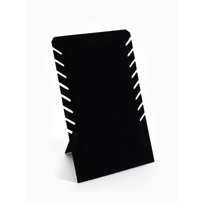 Подставка под кулоны и цепочки QF, 8 мест, 19.5×2×28.8, чёрная