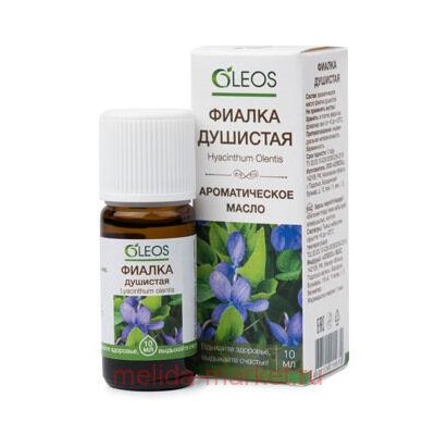 Олеос ароматическое масло Фиалка душистая 10 мл N 1