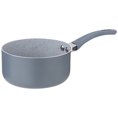 КОВШИК AGNESS "BLACK MARBLE" АНТИП. ПОКР. РУЧКА SOFT TOUCH 1000 МЛ БЕЗ УПАКОВКИ (КОР=30ШТ.) 14*7 С