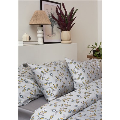 Набор наволочек "Ягоды тайги" из премиального сатина из коллекции Russian North, 50х70 см