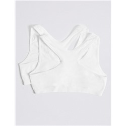 2 Pack Seamfree Crop Tops (9-16 Yrs)