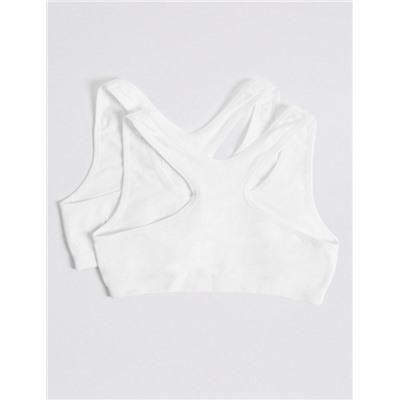 2 Pack Seamfree Crop Tops (9-16 Yrs)