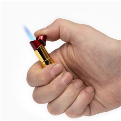 Зажигалка газовая для курения «Помада», 8.5×1.7 см, чёрная