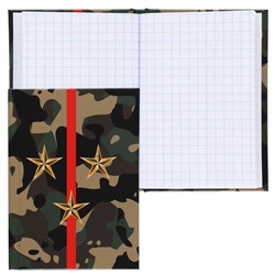 Записная книжка А7 48л кл КОКОС Милитари звезды тв обл 241091/80/Россия