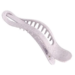 SOLOMEYA Крабик для волос Банан ЛИЛОВЫЙ