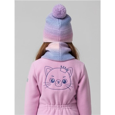 Комплект для девочки: шапка, снуд