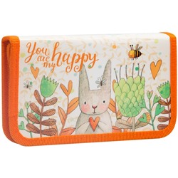Пенал 1 отделение, 190*115 ArtSpace "Happy rabbit", ламинация