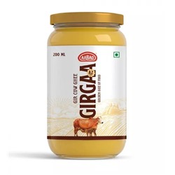 Масло Гхи из молока А2 (200 мл), Gir Cow Ghee Girgaa A2, произв. Aabad
