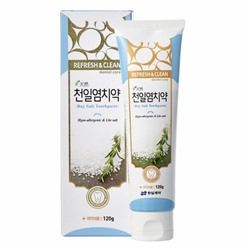 Зубная паста с морской солью Refresh & Clean Dental Clean Bay Salt toothpaste, Hanil, 120 г