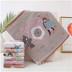 Cotton gauze towel, children's scarf for kindergarten, wholesale