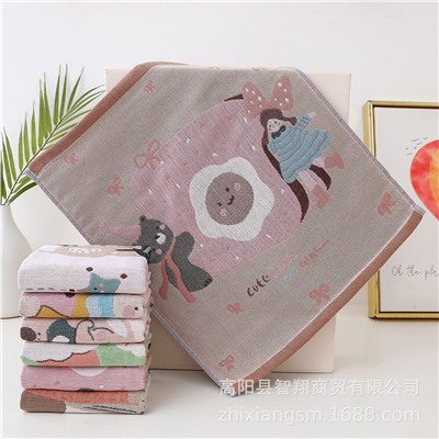 Cotton gauze towel, children's scarf for kindergarten, wholesale