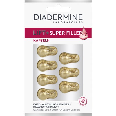 Diadermine Super Filler Kapseln Укрепляющие омолаживающие капсулы для шеи и лица 7 шт.