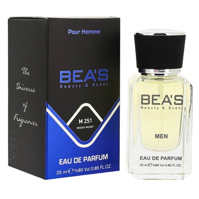 Beas M251 Carolina Herrera Bad Boy For Men edp 25 ml, Парфюм мужской Beas M251 создан по мотивам аромата Carolina Herrera Bad Boy